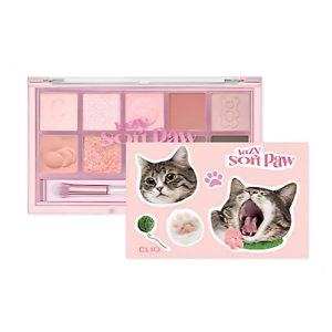 Paleta de Sombra Lazy Soft Paw 10 Cores Maquiagem Coreana