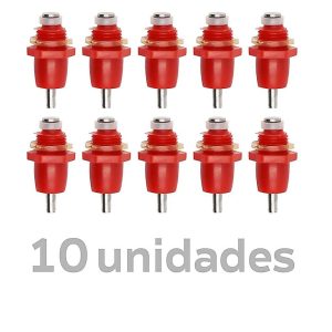 Kit 10 Bico Bebedouro Aves Galinha Codorna Nipple Automático