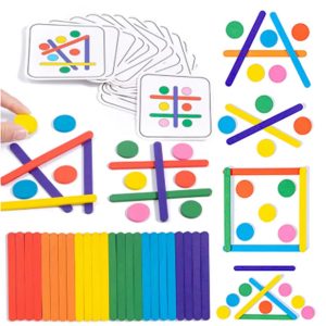 Quebra Cabeça de Madeira Arco íris Montessori Brinquedo Educativo Sensorial Pensamento Lógico