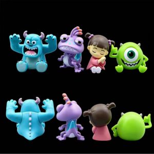 Kit 04 Bonecos Miniaturas Monstros SA Brinquedos Coleção