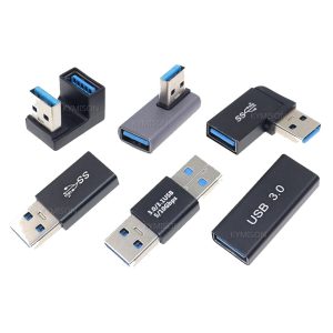 Adaptador Usb 3.0 90 Graus Macho Fêmea Ângulo Cabo Pendrive