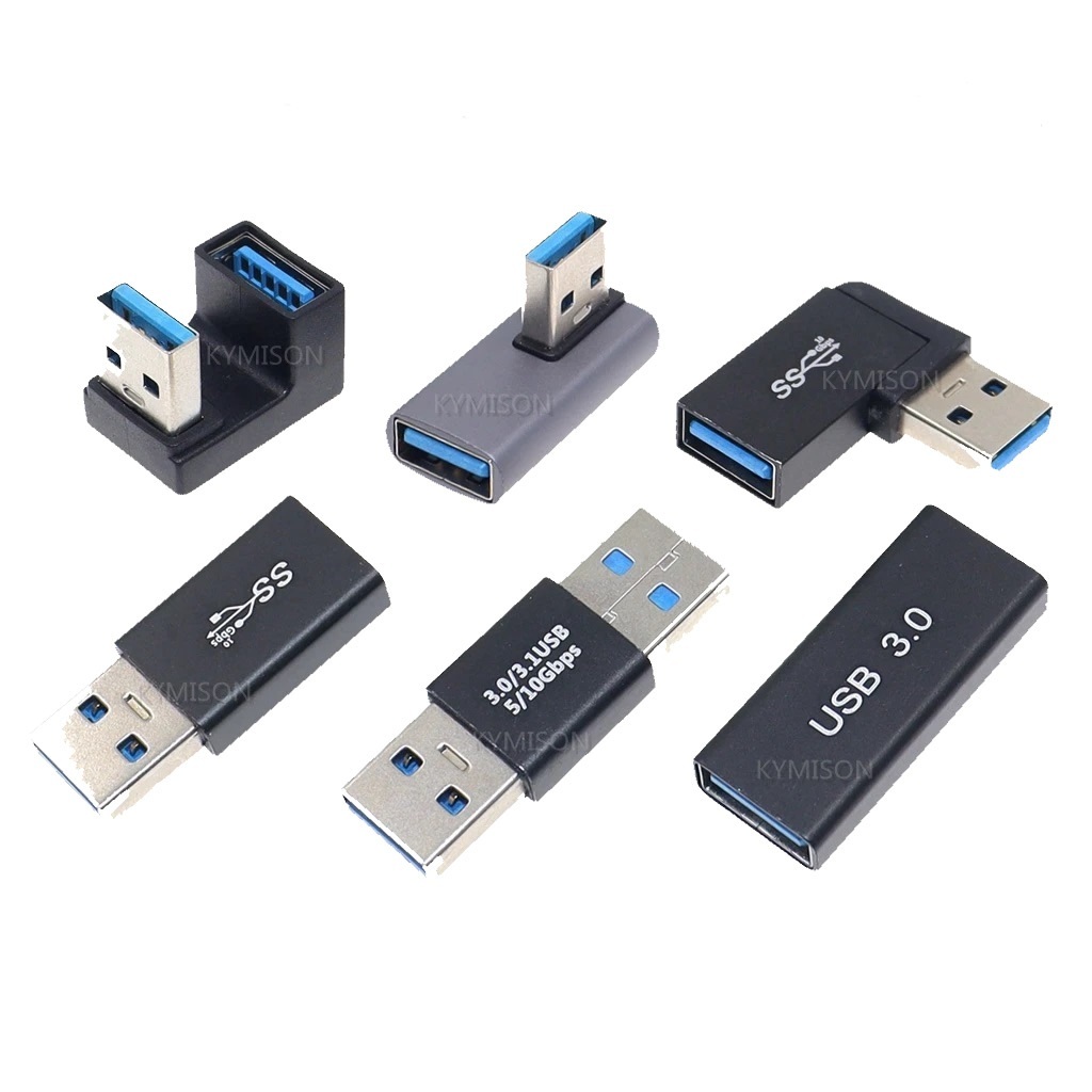 Adaptador Usb 3.0 90 Graus Macho Fêmea Ângulo Cabo Pendrive