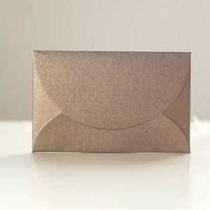 Kit 50 Envelopes Vintage Luxo Pequeno 9x6cm para Cartão
