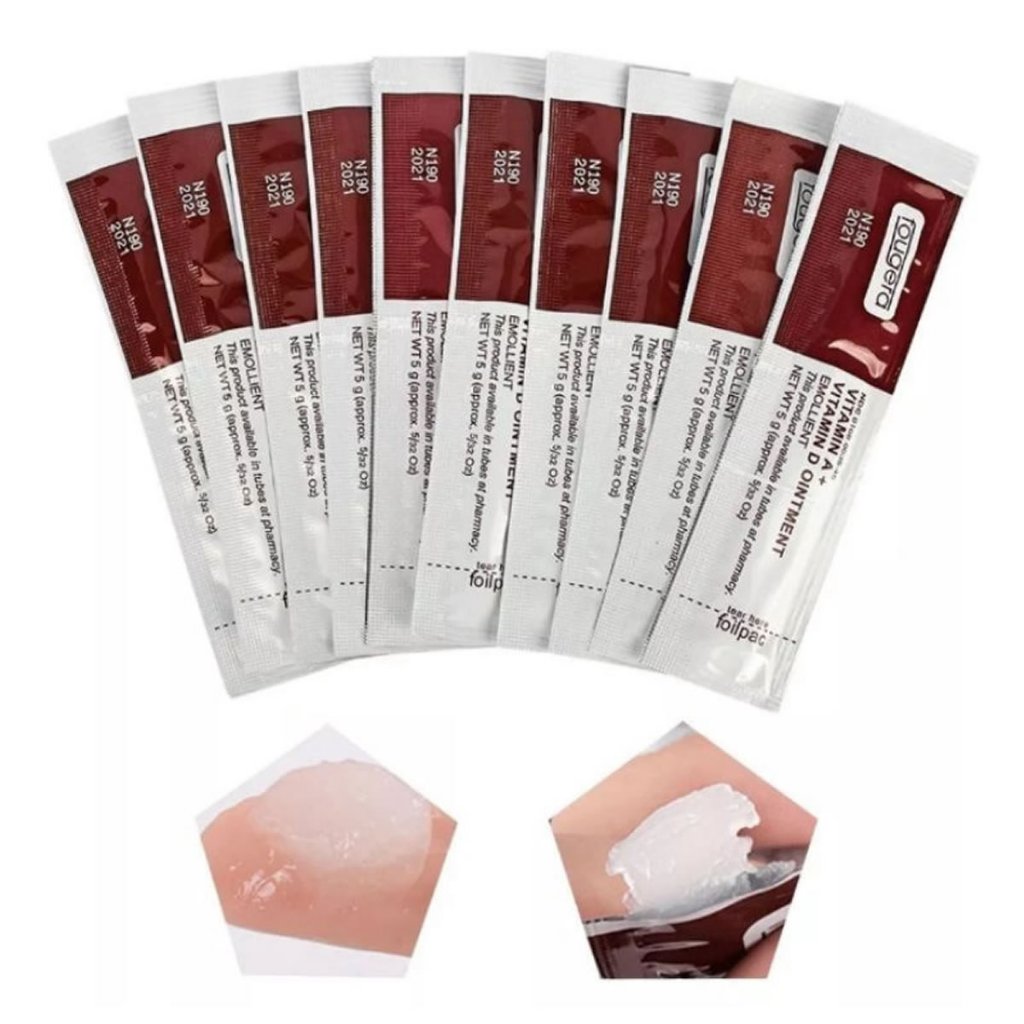 Kit 10 Creme Cicatrizante Regenerador Vitamina AD 5g Fougera