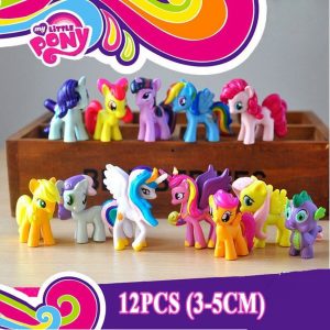 Kit 12 My Little Pony Ponei Personagens Decoração Brinquedo