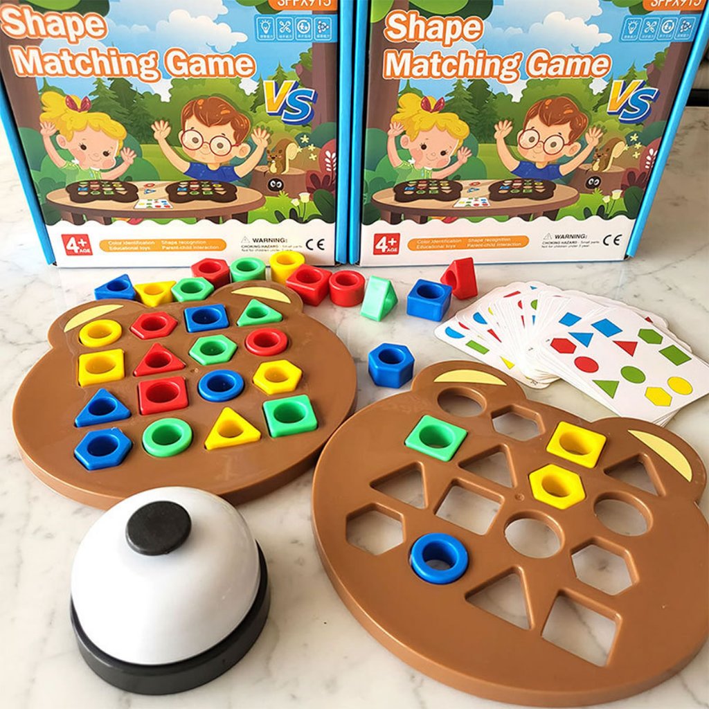 Brinquedo Educativo Infantil Montessori Quebra Cabeça Forma Geométrica