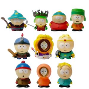 Kit 05 Miniaturas Bonecos South Park Brinquedo Decoração