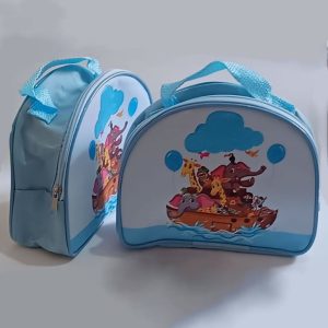 Kit Bolsinha Personalizada Arca de Noé Sacolinha Bolsa Mochila Infantil