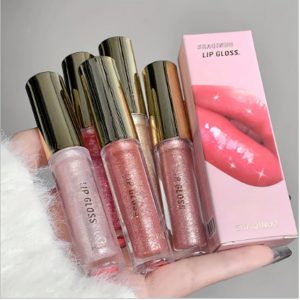 Galaxy Lip Gloss Cintilante Brilhante e Hidratante Shaqinuo