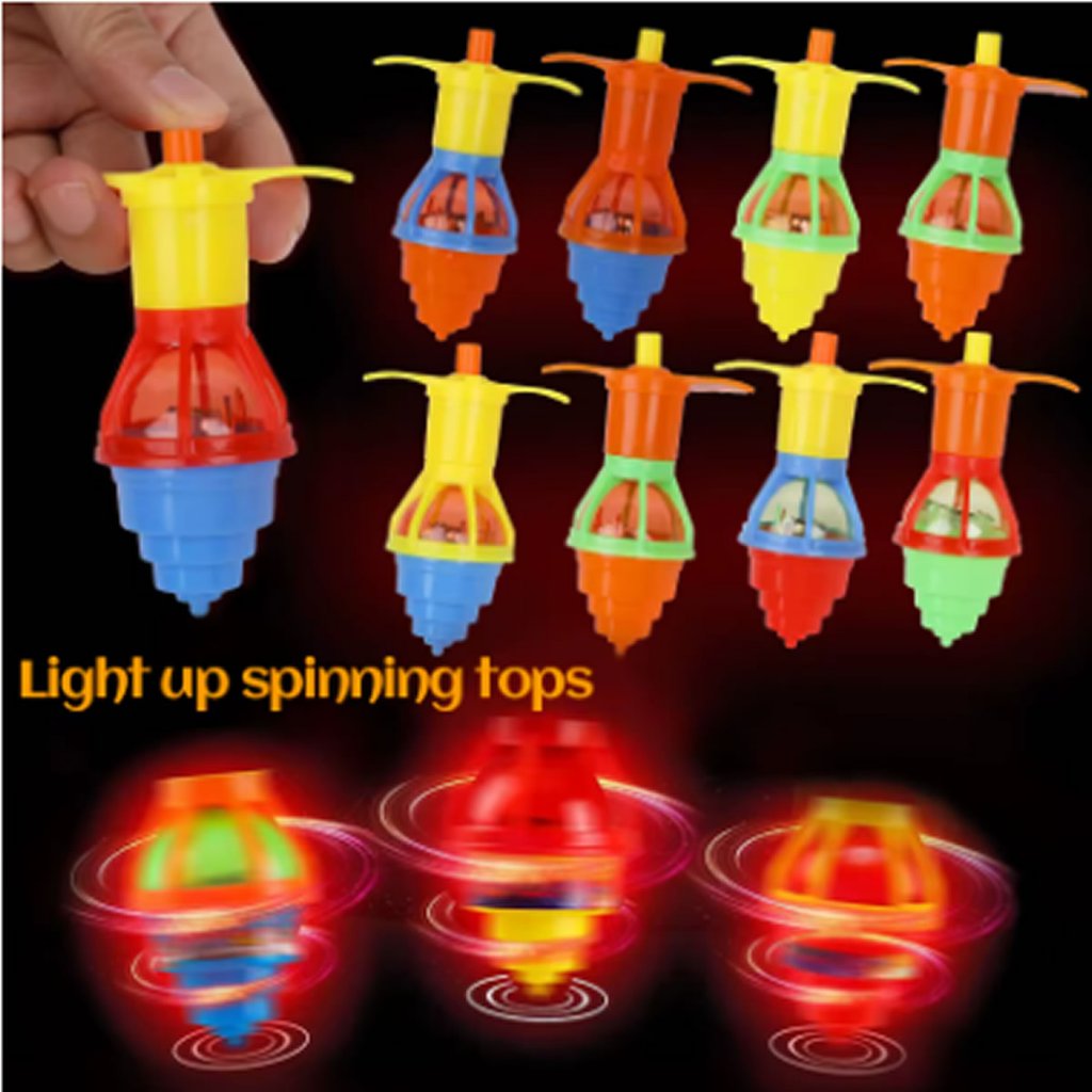 Kit Pião LED Giroscópio Brinquedo Lembrancinhas Festa