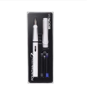 Kit Caneta Tinteiro com Recarga Azul e Preto Caligrafia
