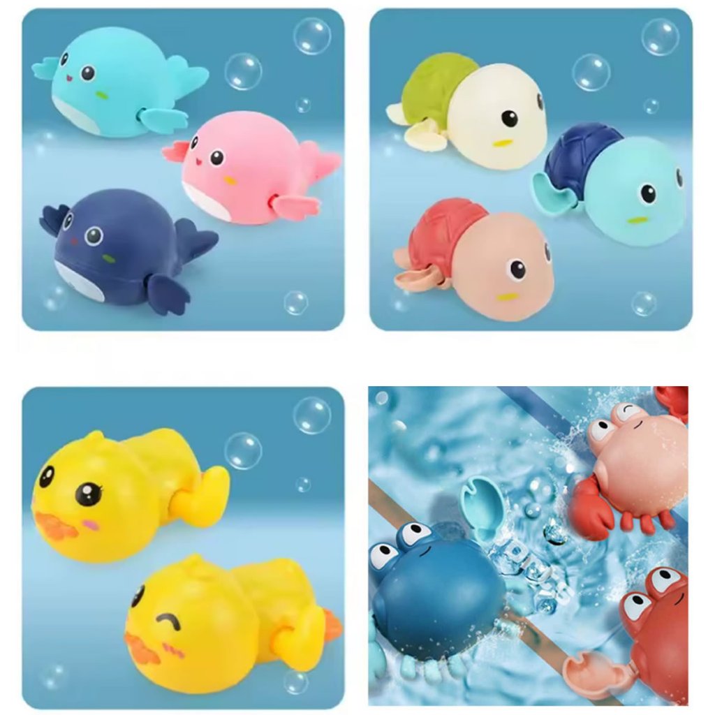 Kit 2 Brinquedos de Banho Infantil Bebês e Crianças Animais