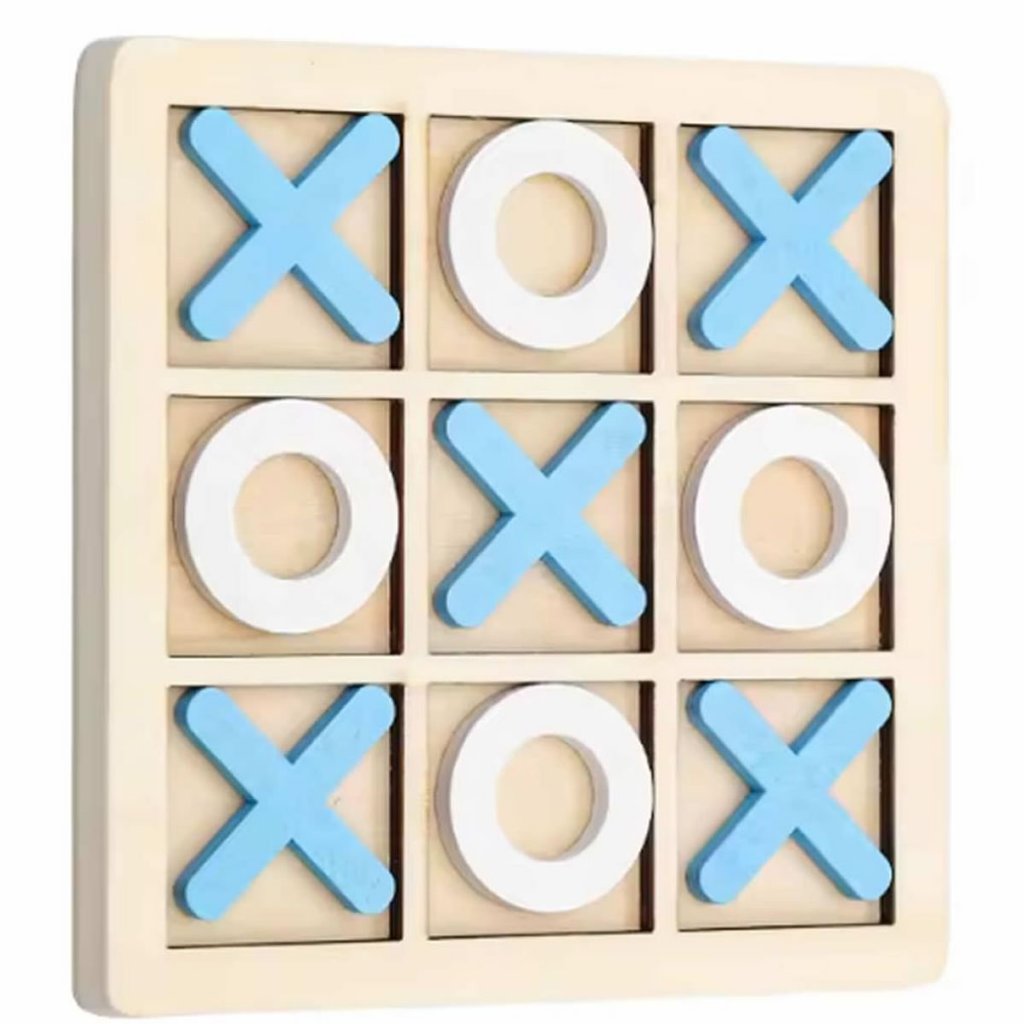 Jogo de Tabuleiro Jogo da Velha Madeira Brinquedo Educativo