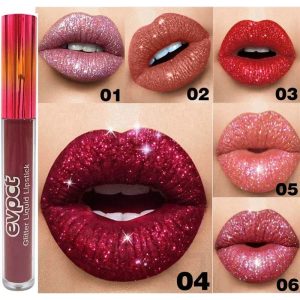 Batom Líquido Lip Gloss Brilhante Longa Duração Evpct