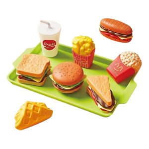 Brinquedo Fast Food Comida Lanches Bebida Bandeja Crianças