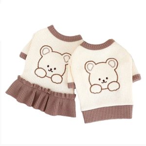 Vestidinho Pet Cães e Gatos Cachorro de Estimação Roupa