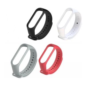 Kit 4 Pulseiras Para Mi Band 3 Ou 4 Xiaomi Coloridas relógio