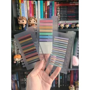 Kit 200 Folhas Auto Adesivas para Marcação Livros Coloridas