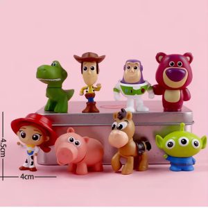 Kit 08 Miniaturas Toy Story 4 Bonecos Figura Coleção