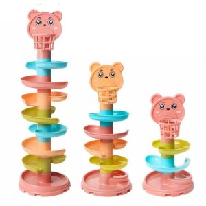 Brinquedo Torre Espitaral de Bolinha 8 Andares Educativo Montessori para Bebês