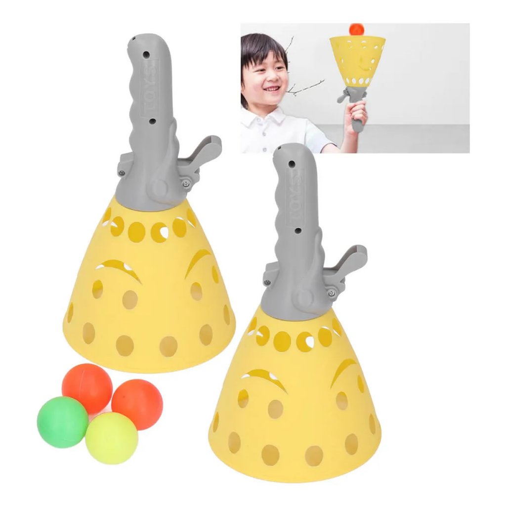 Brinquedo Catapulta Divertido para Crianças com Bola Brincadeiras ao Ar Livre e Diversão Infantil