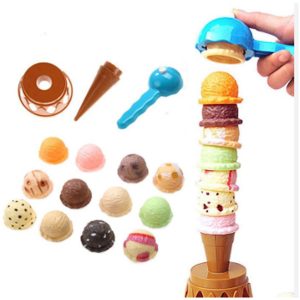 Brinquedo Torre de Sorvete Ice Cream Tower Simulação Equilíbrio