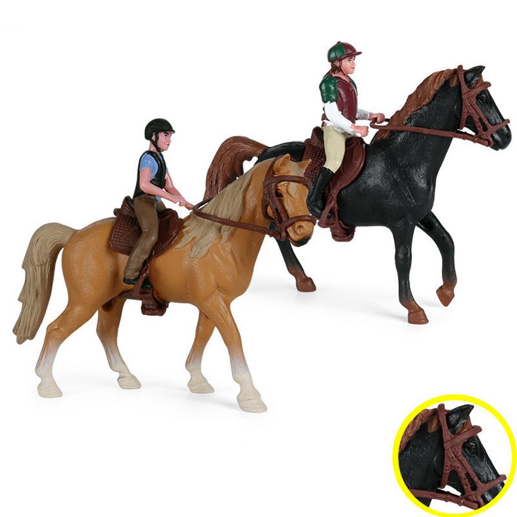 Cavalo Simulação Montaria Corrida Cavaleiro Brinquedo Boneco