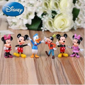 Kit 06 Miniaturas Disney Mickey Mouse Bonecos Coleção
