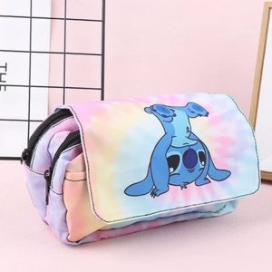 Estojo Escolar Lilo & Stitch com Divisórias Organizador