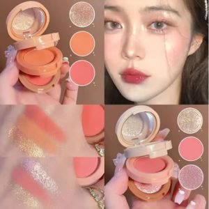 Mini Paleta 3 em 1 Sombra Blush e Iluminador Miss Lara