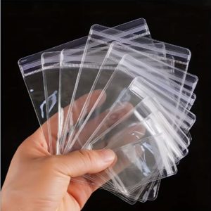 Kit Saquinhos PVC Transparente Ziplock Jóias Bijuterias