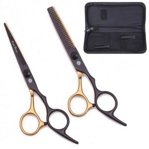 Tesoura de Corte e Desfiadeira 6 polegadas com Estojo