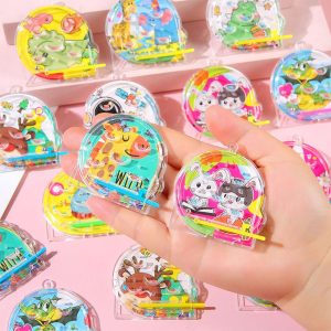 Kit 10 pcs Mini Mesa de Pinball Jogo infantil Labirinto Brinquedo Lembrancinha