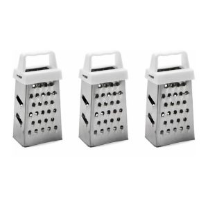 3 Mini Ralador Inox Lembrancinhas Noz Queijo portátil Manual