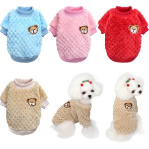 Roupinha Confortável Pets Pelúcia Suéter Cachorro Chihuahua
