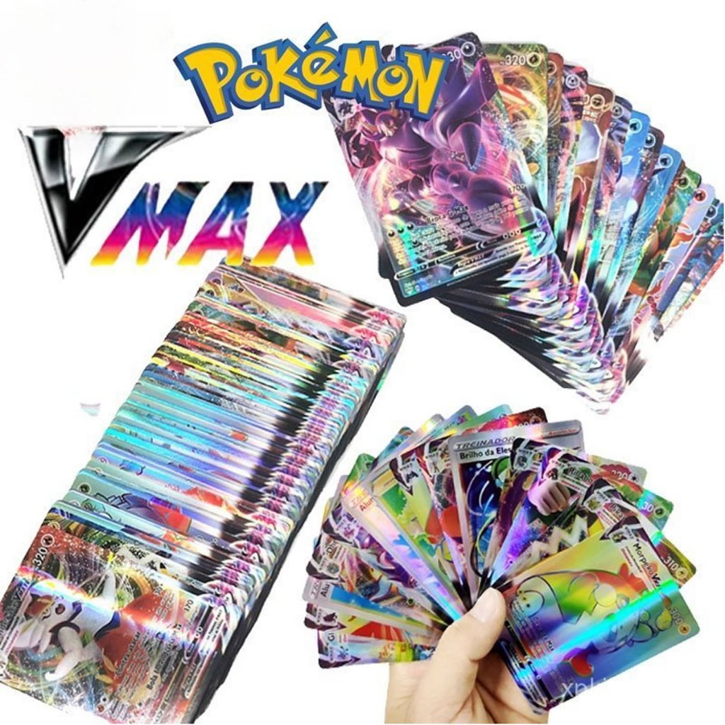 Cards Pokémon Vmax / EX Inglês Brilhante Cartas Coleção
