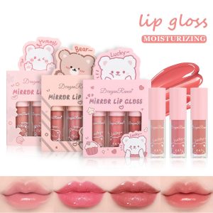 Kit 03 Gloss Brilho Labial Hidratante Lip Gloss Dragon Ranee