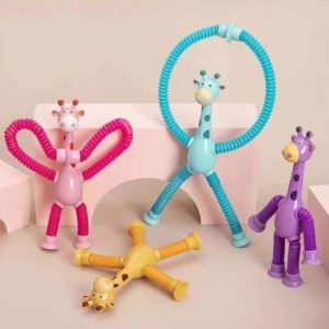 Girafas Pop Tube Estica Coloridas Brinquedo Anti Estresse