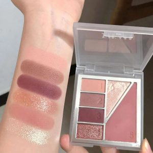 Paleta Maquiagem 06 Cores DIKALU Sombra Brilho Tons Terrosos