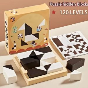 Quebra Cabeça de Bloco Oculto Puzzle 3D Jogo com 120 Níveis
