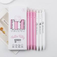 Kit 06 Canetas Gel Tinta Preta Personagens Sanrio Hello Kitty - Imagem 3