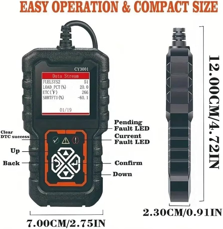 Scanner Automotivo OBD2 CY3001 Leitor de Falhas - Imagem 3