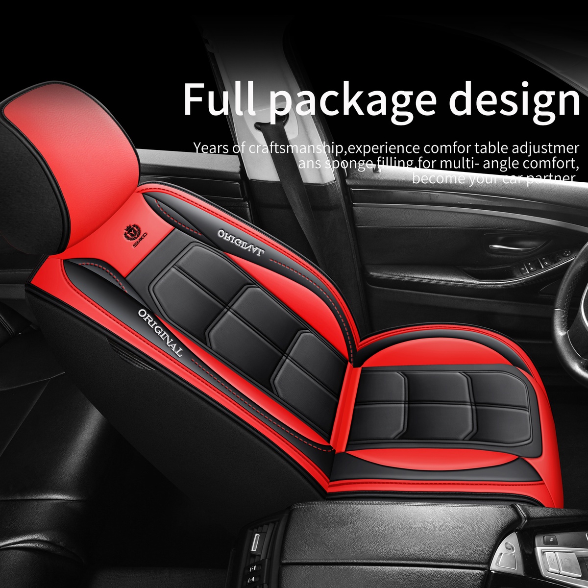Kit 02 Capas Banco Assento Carro Luxo Passageiro e Motorista - Imagem 8