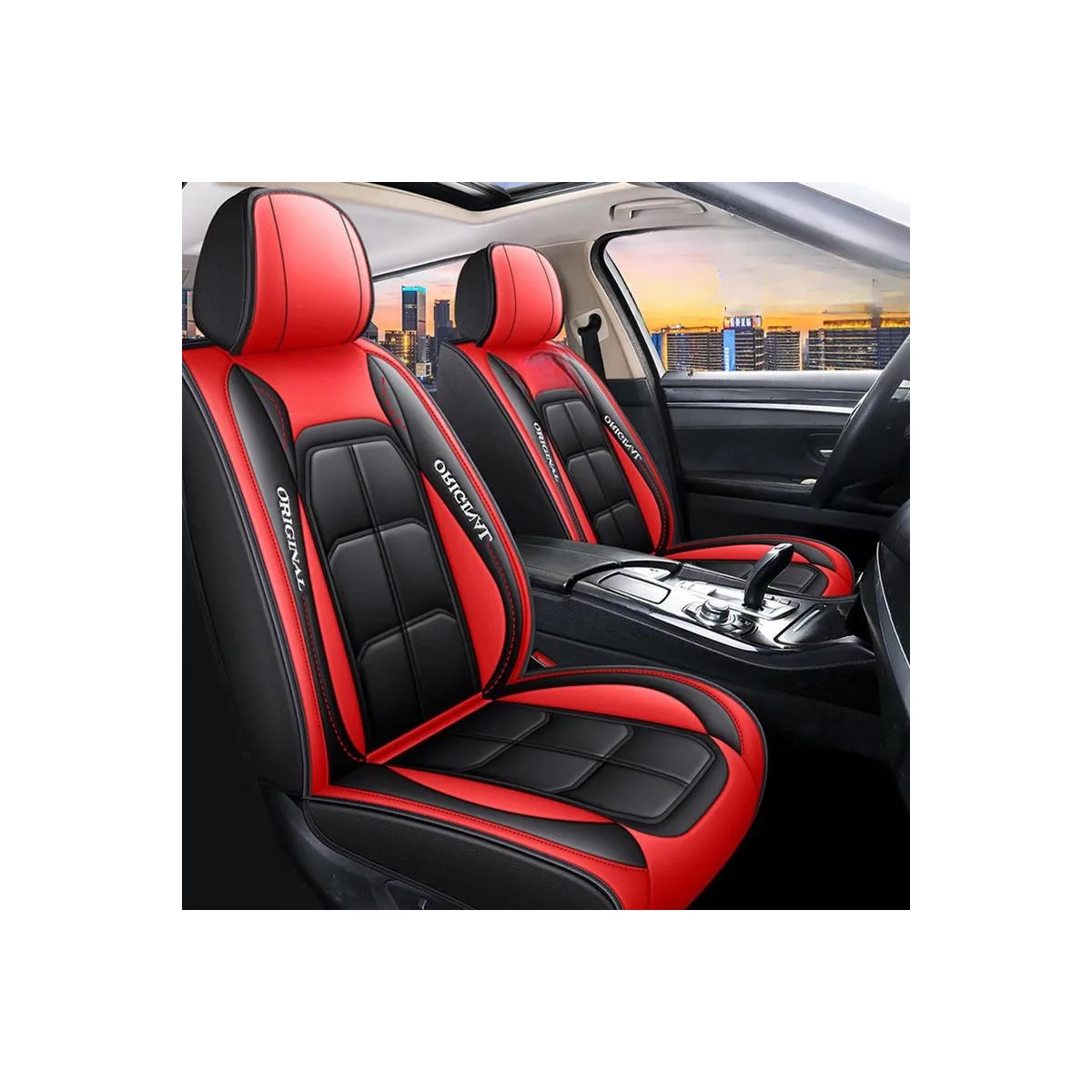 Kit 02 Capas Banco Assento Carro Luxo Passageiro e Motorista