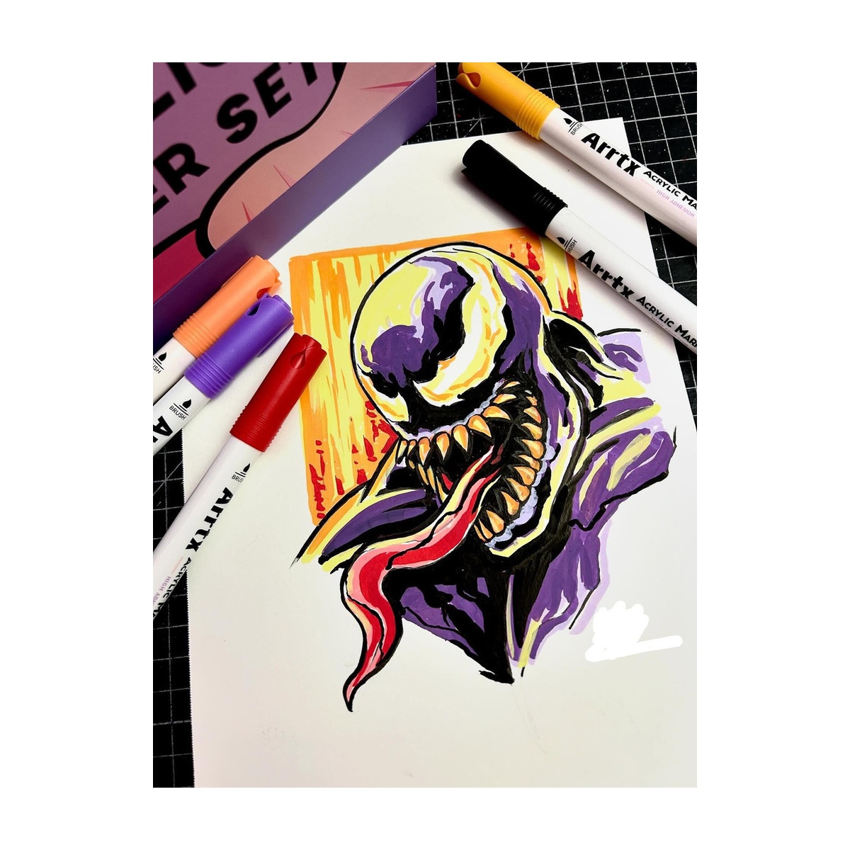 Kit 12 Marcador Tinta Permanente Paint Marker Canetas Cores - Imagem 6