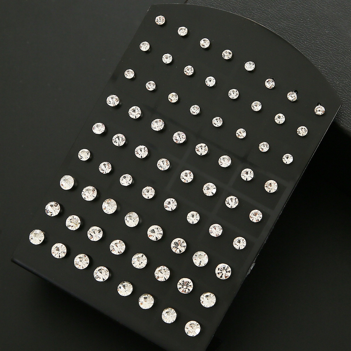 Kit 36 pares de Brinco Strauss Aço Inoxidável Prata Diamante - Imagem 4